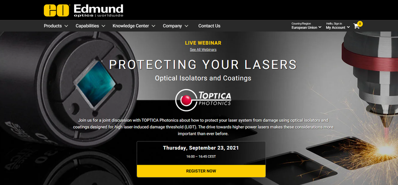 Webinar: Protecting Your Lasers